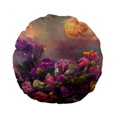 Floral Blossoms  Standard 15  Premium Round Cushions by Internationalstore