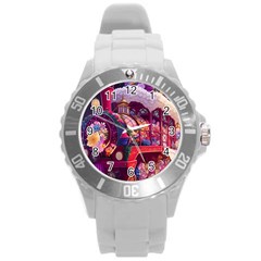 Fantasy  Round Plastic Sport Watch (l) by Internationalstore