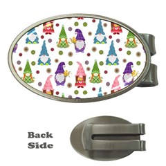 Gnomes Seamless Fantasy Pattern Money Clips (oval)  by Pakjumat