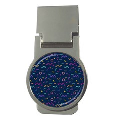 Scribble Pattern Texture Money Clips (round)  by Pakjumat