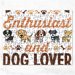 Calligraphy T- Shirt Calligraphy Enthusiast And Dog Lover Gift T- Shirt Rectangular Jigsaw Puzzl by EnriqueJohnson