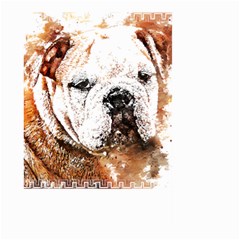 Bulldog T- Shirt English Bulldog Animal Wildlife Forest Nature Discovery Fauna T- Shirt Large Garden Flag (two Sides) by JamesGoode