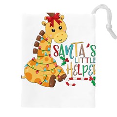 Giraffe T- Shirt Cute Giraffe T- Shirt Drawstring Pouch (4xl) by ZUXUMI