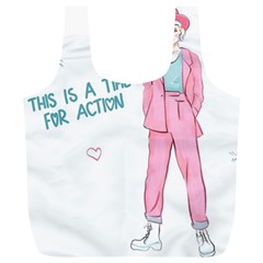 Girl Full Print Recycle Bag (xl) by SychEva