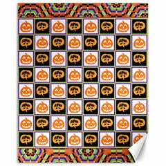 Lantern Chess Halloween Canvas 16  X 20  by Pakjumat