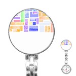 Blocks T- Shirt Blockage Abstract Art 2 T- Shirt Stainless Steel Nurses Watch Front