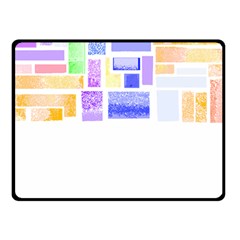 Blocks T- Shirt Blockage Abstract Art 2 T- Shirt Two Sides Fleece Blanket (small) by EnriqueJohnson