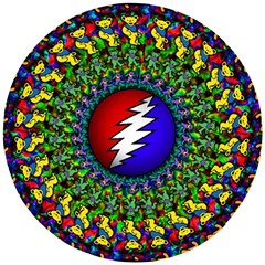 Grateful Dead Wooden Puzzle Round by Sarkoni