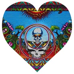 Grateful Dead Wallpapers Wooden Puzzle Heart by Sarkoni