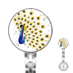 Bird Peafowl Peacock Animal Stainless Steel Nurses Watch by uniart180623