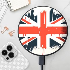 Union Jack England Uk United Kingdom London Wireless Fast Charger(black) by uniart180623