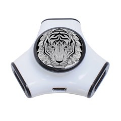 Tiger Head 3-port Usb Hub by Ket1n9