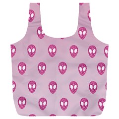 Alien Pattern Pink Full Print Recycle Bag (xxxl) by Ket1n9