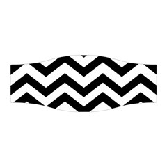 Black And White Chevron Stretchable Headband by Ket1n9