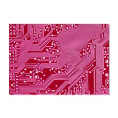 Pink Circuit Pattern Crystal Sticker (a4) by Ket1n9