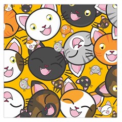 Cats-cute-kitty-kitties-kitten Square Satin Scarf (36  X 36 ) by Ket1n9