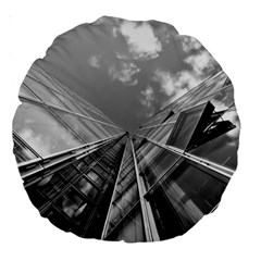 Architecture-skyscraper Large 18  Premium Round Cushions by Ket1n9