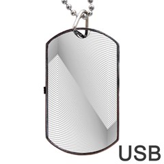 Background-pattern-stripe Dog Tag Usb Flash (one Side) by Ket1n9