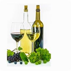White-wine-red-wine-the-bottle Large Garden Flag (two Sides) by Ket1n9