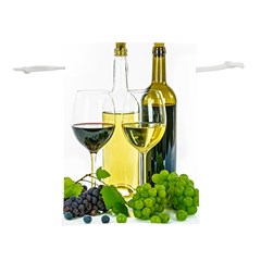 White-wine-red-wine-the-bottle Lightweight Drawstring Pouch (l) by Ket1n9