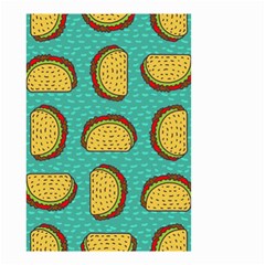Taco-drawing-background-mexican-fast-food-pattern Small Garden Flag (two Sides) by Ket1n9