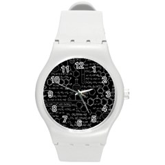 Medical Biology Detail Medicine Psychedelic Science Abstract Abstraction Chemistry Genetics Pattern Round Plastic Sport Watch (m) by Grandong