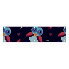 Owl-pattern-background Banner And Sign 4  X 1  by Grandong