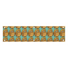 Owl Bird Cartoon Banner And Sign 4  X 1  by Grandong