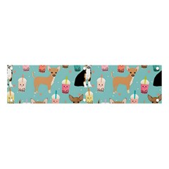 Chihuahua Bubble Kawaii Boba Tea Cute Dog Banner And Sign 4  X 1  by Grandong