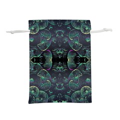 Background Pattern Mushrooms Lightweight Drawstring Pouch (l) by Ravend