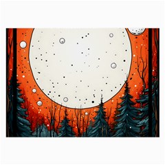 Moon Night Nature Dream Sky Large Glasses Cloth (2 Sides) by Vaneshop