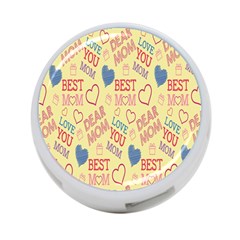 Love Mom Happy Mothers Day I Love Mom Graphic Pattern 4-port Usb Hub (two Sides) by Vaneshop