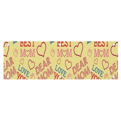 Love Mom Happy Mothers Day I Love Mom Graphic Pattern Banner And Sign 6  X 2  by Vaneshop