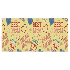 Love Mom Happy Mothers Day I Love Mom Graphic Pattern Banner And Sign 8  X 4  by Vaneshop