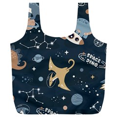 Space Theme Art Pattern Design Wallpaper Full Print Recycle Bag (xxxl) by Vaneshop