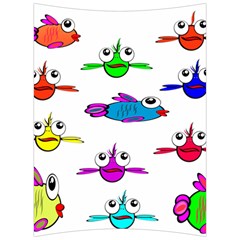 Fish Swim Cartoon Funnycute Back Support Cushion by Sapixe