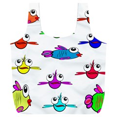 Fish Swim Cartoon Funnycute Full Print Recycle Bag (xxxl) by Sapixe