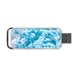 Blue Ocean Wave Texture Portable USB Flash (Two Sides) Back