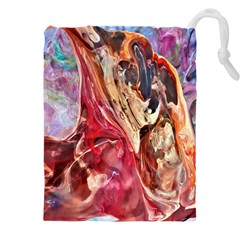 Marbling Blend  Drawstring Pouch (5xl) by kaleidomarblingart