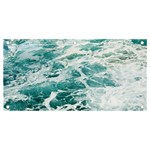 Blue Crashing Ocean Wave Banner and Sign 4  x 2  Front