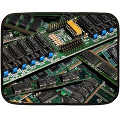 Computer Ram Tech - Two Sides Fleece Blanket (mini) by Amaryn4rt