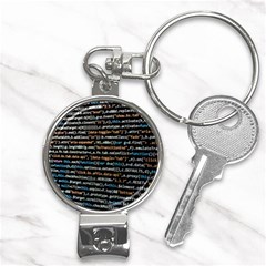 Close Up Code Coding Computer Nail Clippers Key Chain by Amaryn4rt