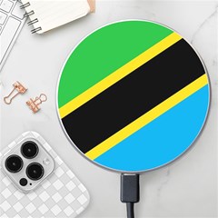 Flag Of Tanzania Wireless Fast Charger(white) by Amaryn4rt