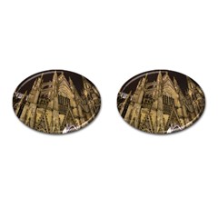 Cologne-church-evening-showplace Cufflinks (oval) by Amaryn4rt