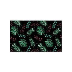 Abstract-seamless-pattern-with-tropical-leaves-hand-draw-texture-vector Sticker Rectangular (10 Pack) by Amaryn4rt
