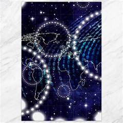 Continents Stars Networks Internet Canvas 24  X 36  by Pakjumat