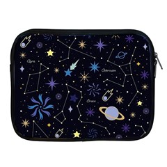 Starry Night  Space Constellations  Stars  Galaxy  Universe Graphic  Illustration Apple Ipad 2/3/4 Zipper Cases by Pakjumat