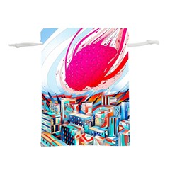 Artistic Psychedelic Art Lightweight Drawstring Pouch (m) by Modalart