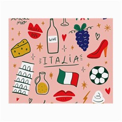 Food Pattern Italia Small Glasses Cloth (2 Sides) by Sarkoni