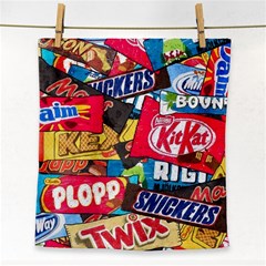 Pop Art Food Cute Patterns Face Towel by Sarkoni